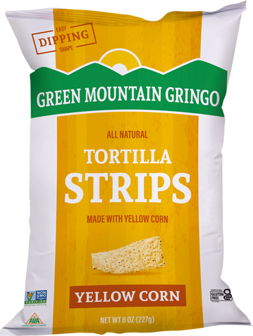 Green Mountain Gringo Tortilla Strips Yellow Corn 8oz 12ct